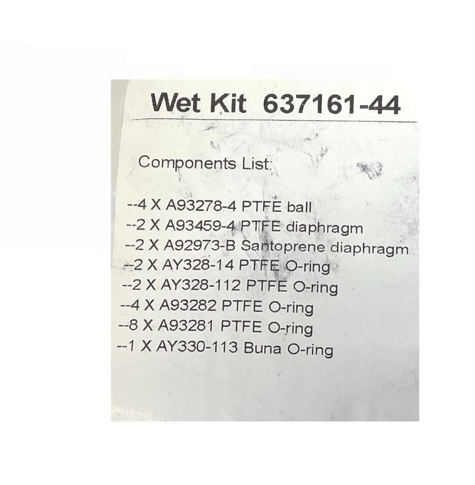 Plastic Diaphragm Pump Repair Wet Kit 637161-44- Hamilton-Ontario ...